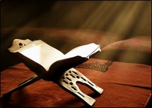 Open Qur’an under soft sunlight
